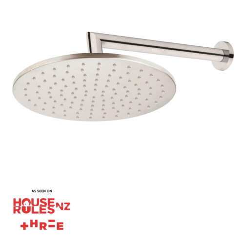 Voda Shower Drencher (Round) – Wall Mount - Brushed Nickel (PVD)