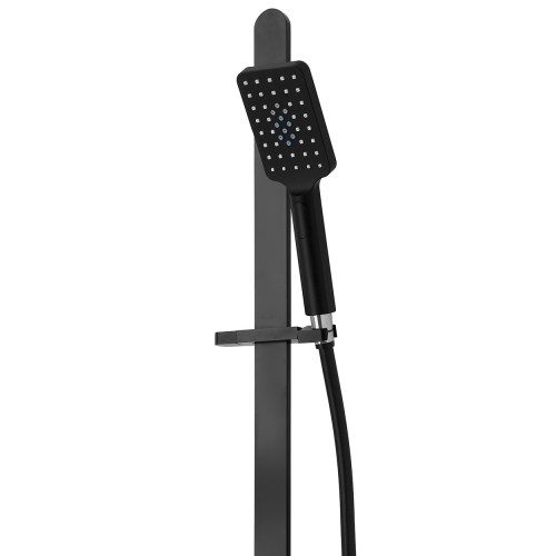 Eclipse Slide Shower (Square) – 3 Function - Matte Black