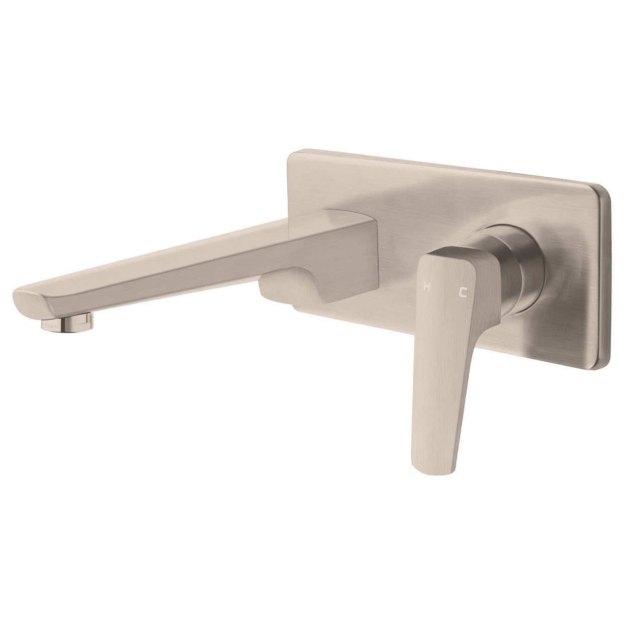 Eclipse Wall Mounted Basin Mixer - Brushed Nickel (PVD)