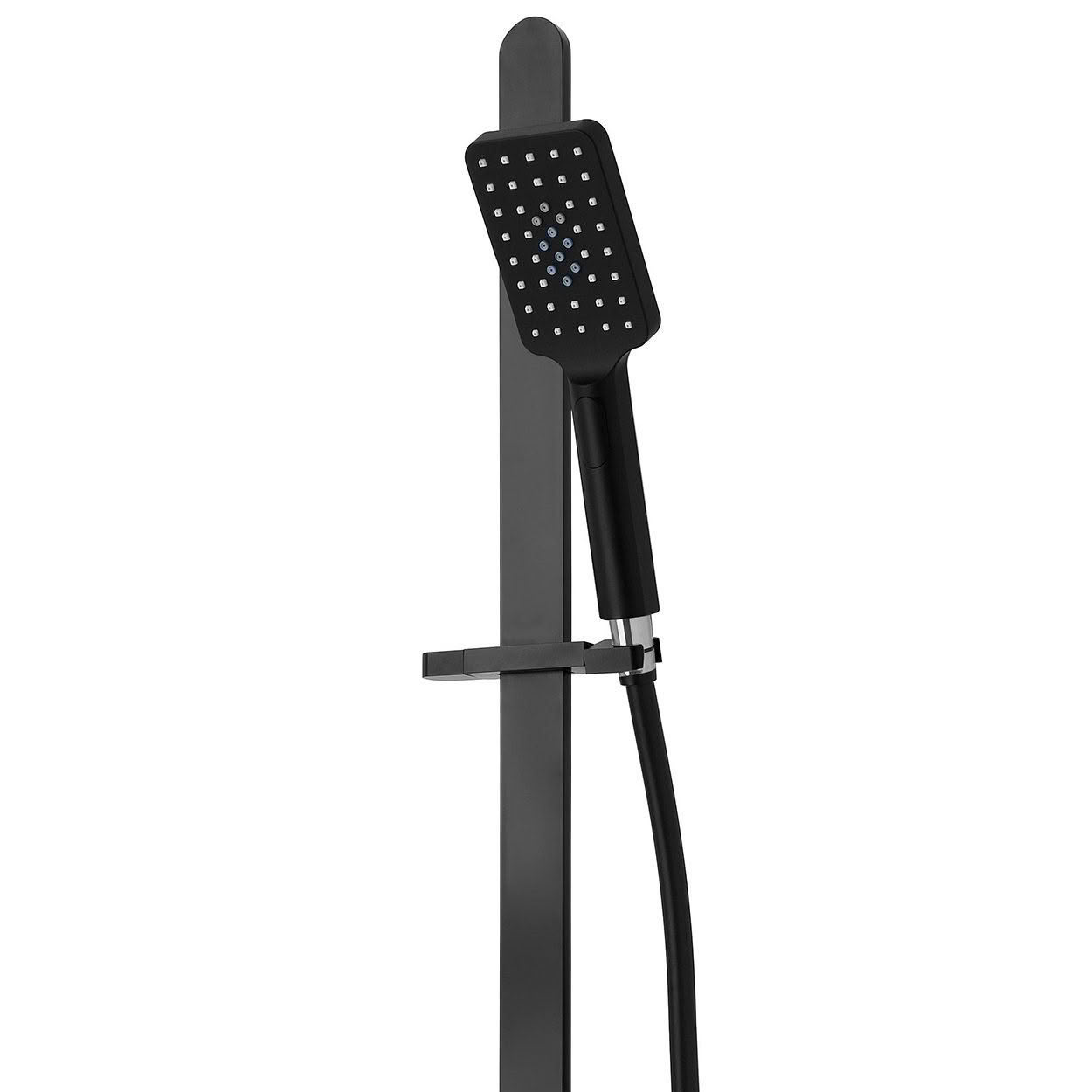 Eclipse Slide Shower (Square) – 3 Function - Matte Black