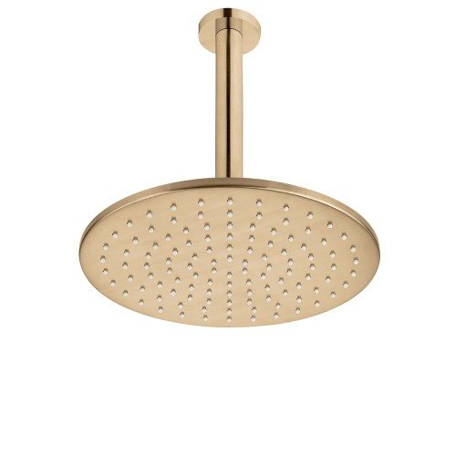Voda Shower Drencher (Round) – Ceiling Mount - Brushed Brass (PVD)