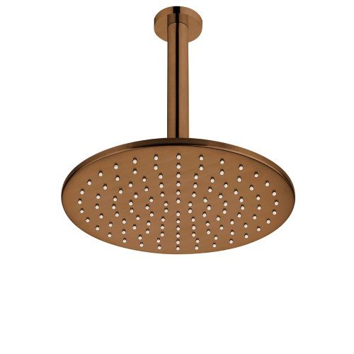 Voda Shower Drencher (Round) – Ceiling Mount - Brushed Copper (PVD)