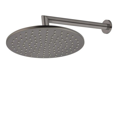 Voda Shower Drencher (Round) – Wall Mount - Brushed Gunmetal (PVD)