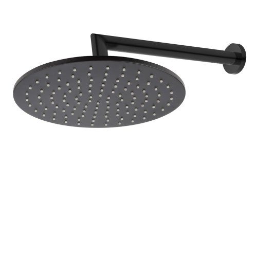 Voda Shower Drencher (Round) – Wall Mount - Matte Black