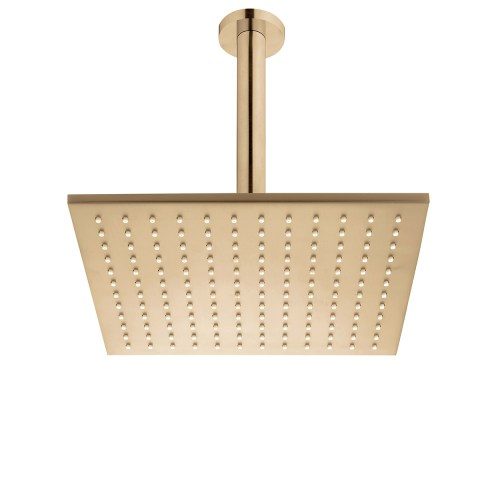 Voda Shower Drencher (Square) – Ceiling Mount - Brushed Brass (PVD)