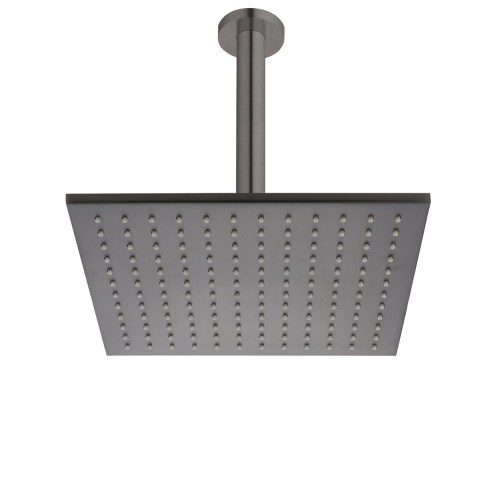 Voda Shower Drencher (Square) – Ceiling Mount - Brushed Gunmetal (PVD)