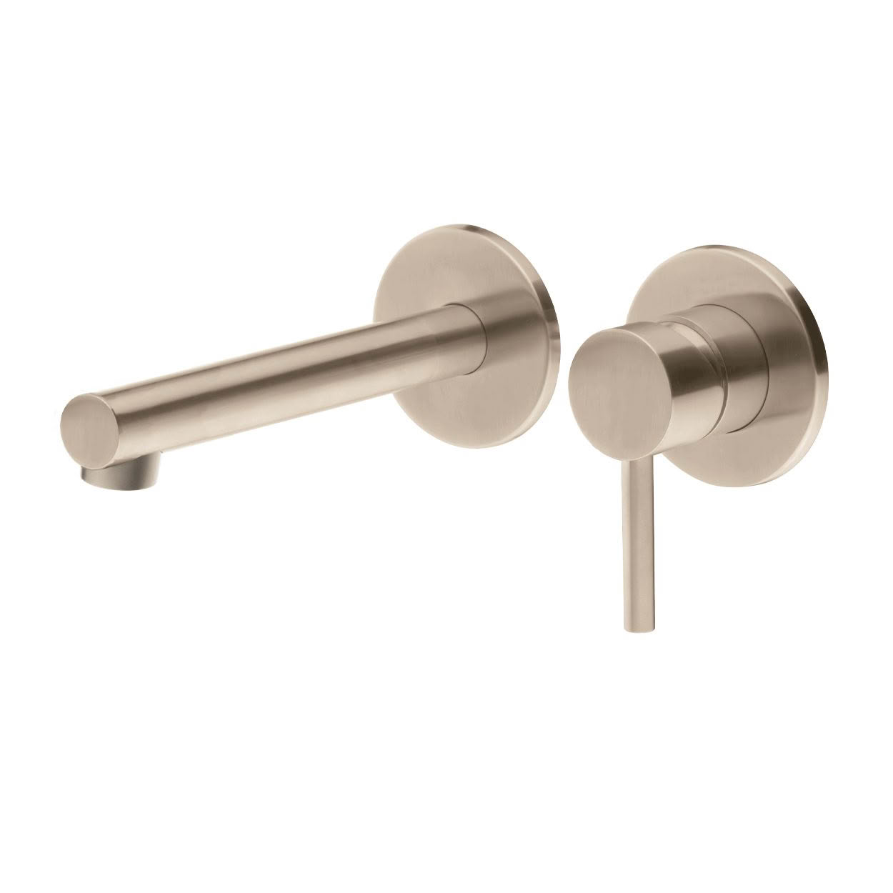 EcoMinimal Wall Mounted Basin Mixer - Brushed Stainless (304)