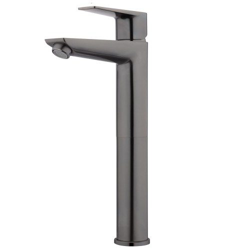 Olympia Basin Mixer – High Rise - Brushed Gunmetal (PVD)