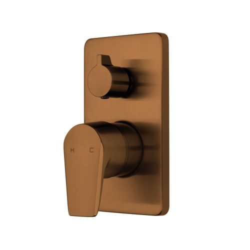 Olympia Shower Mixer with Diverter - Brushed Copper (PVD)