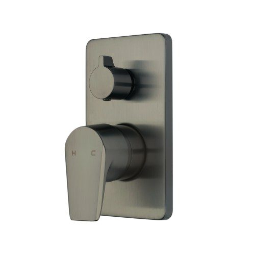 Olympia Shower Mixer with Diverter - Brushed Gunmetal (PVD)