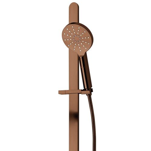 Olympia Slide Shower (Round) – 3 Function - Brushed Copper (PVD)