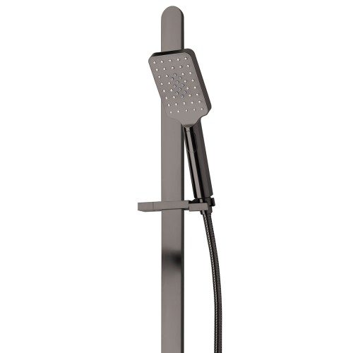 Olympia Slide Shower (Square) – 3 Function - Brushed Gunmetal (PVD)