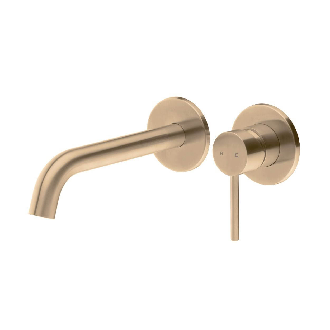 Storm Wall Mounted Basin Mixer - Brushed Brass (PVD)