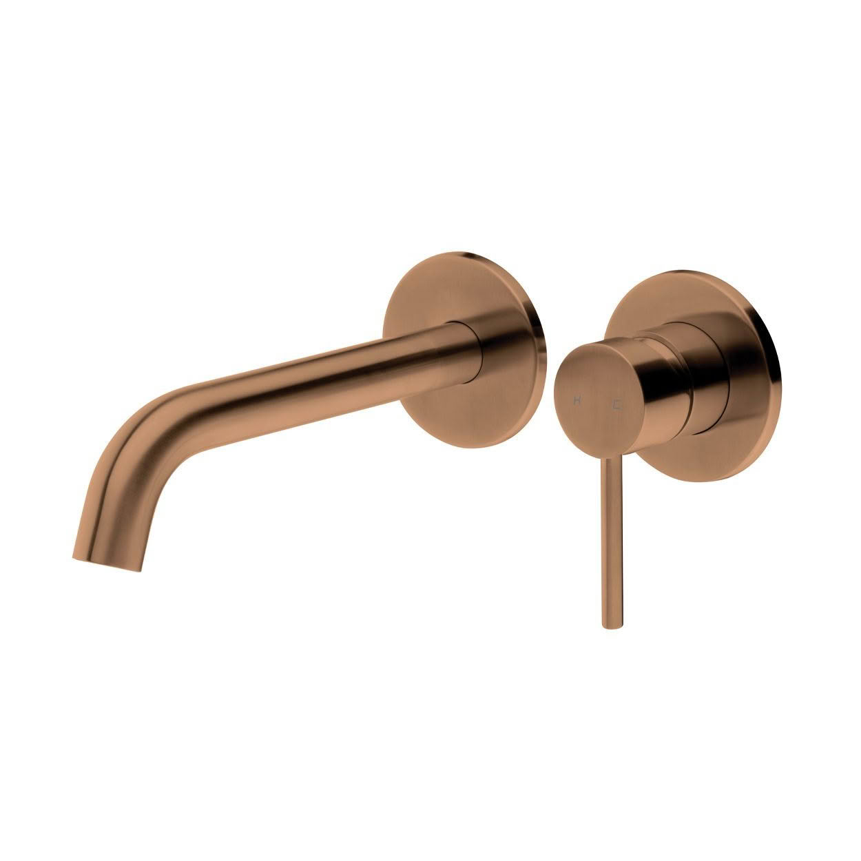Storm Wall Mounted Basin Mixer - Brushed Copper (PVD)