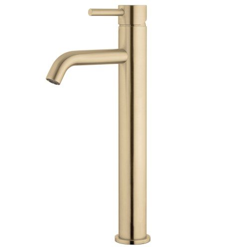 Storm High Rise Basin Mixer - Brushed Brass (PVD)
