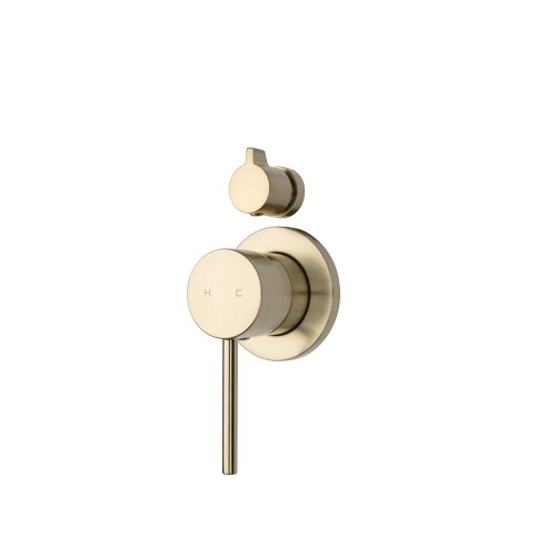 Storm Shower Mixer with Diverter - Brushed Brass (PVD)