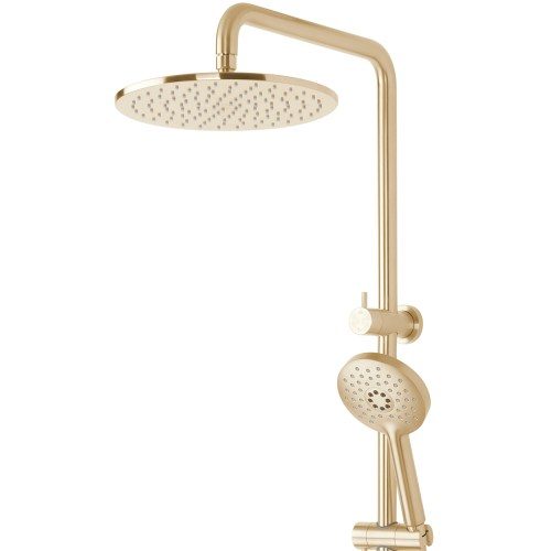 Storm Double Head Shower - Brushed Brass (PVD)
