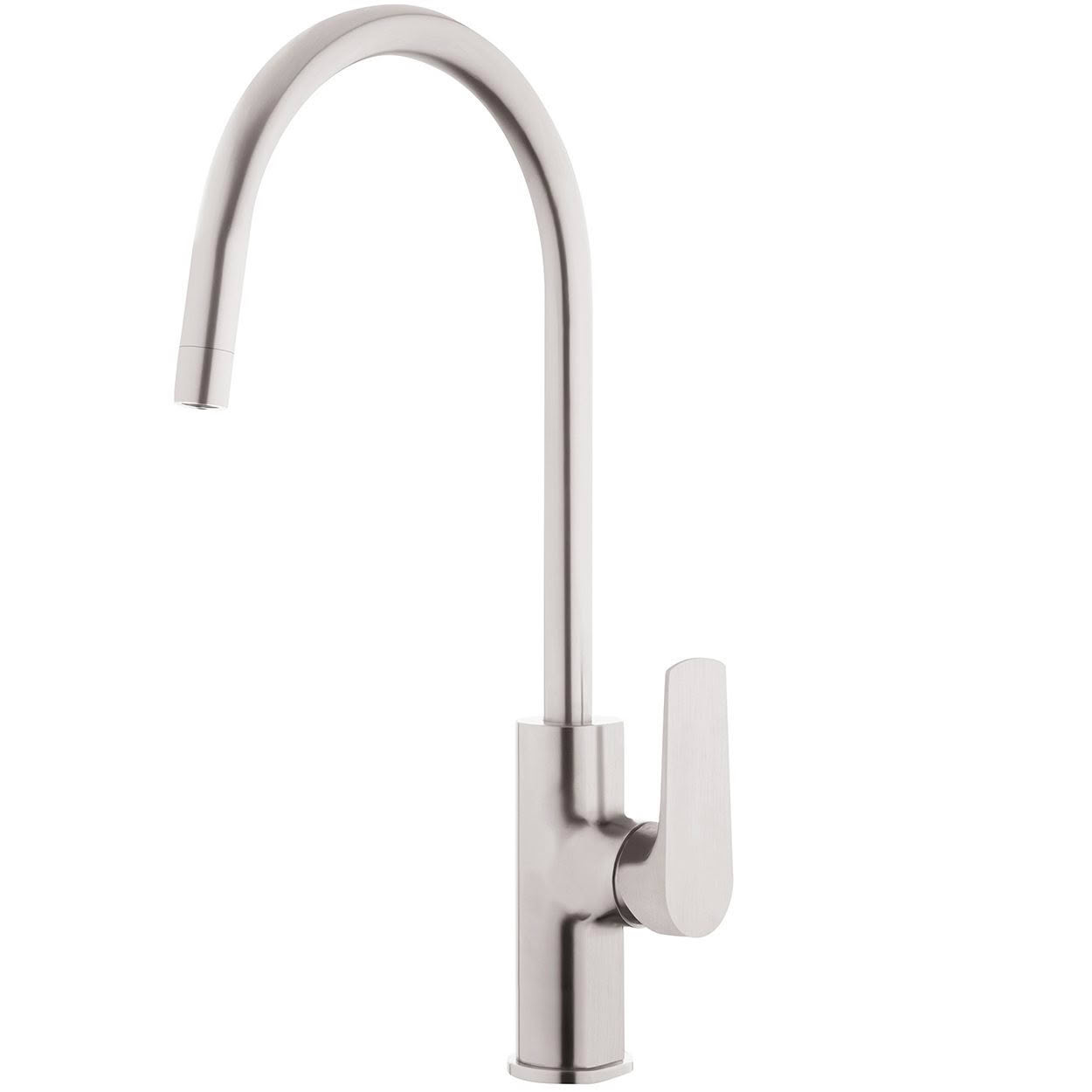Tide Gooseneck Sink Mixer - Brushed Nickel (PVD)